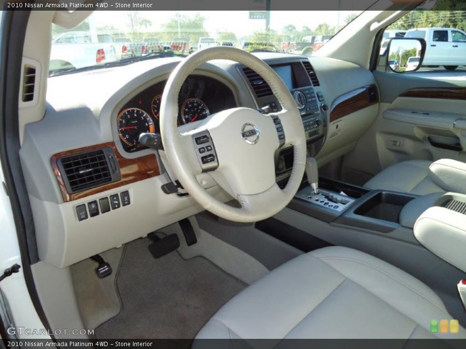 Stone Interior Prime Interior for the 2010 Nissan Armada Platinum 4WD #39972416