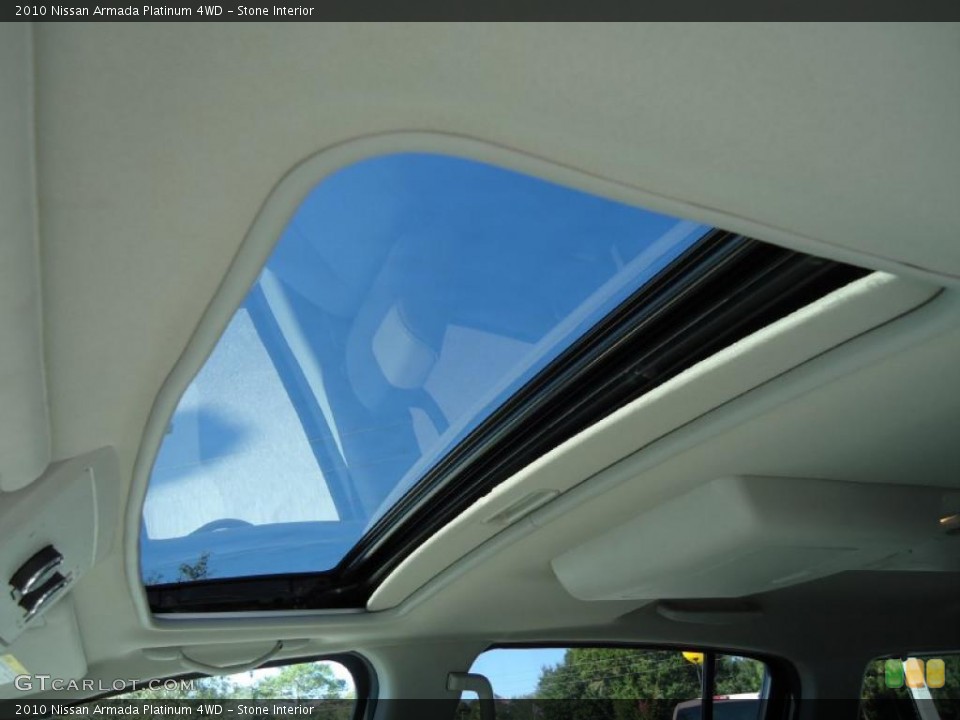 Stone Interior Sunroof for the 2010 Nissan Armada Platinum 4WD #39972936
