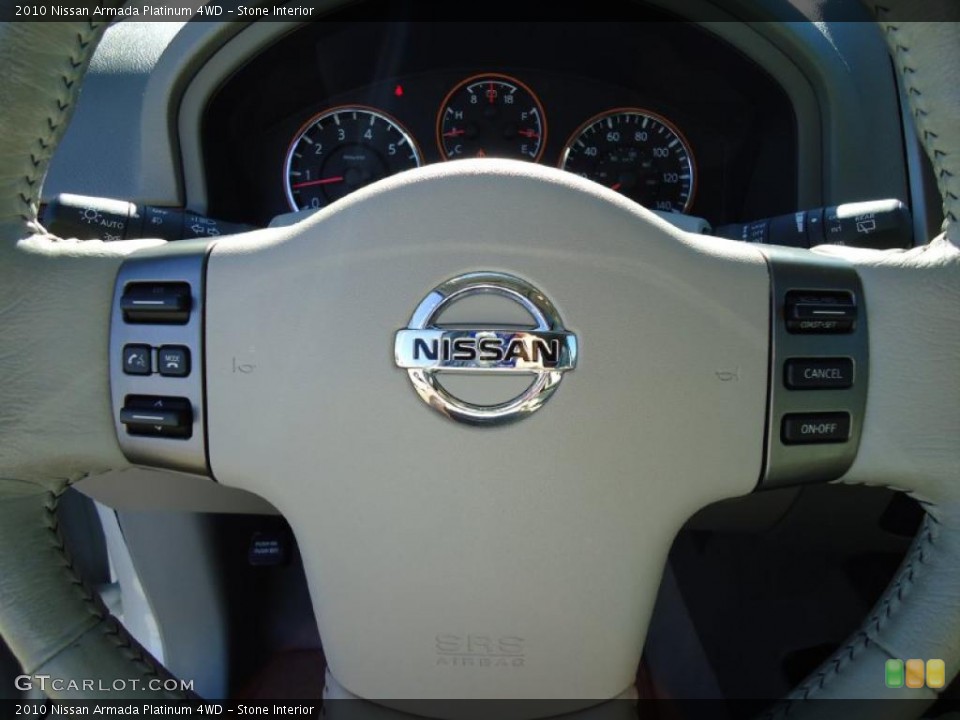 Stone Interior Steering Wheel for the 2010 Nissan Armada Platinum 4WD #39972948