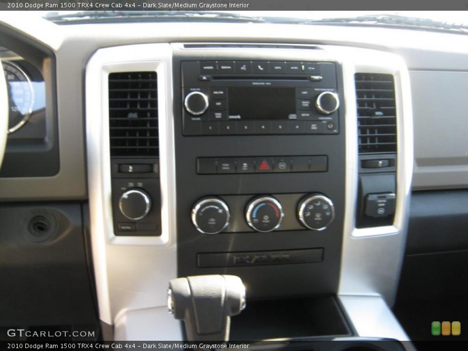 Dark Slate/Medium Graystone Interior Controls for the 2010 Dodge Ram 1500 TRX4 Crew Cab 4x4 #39973032