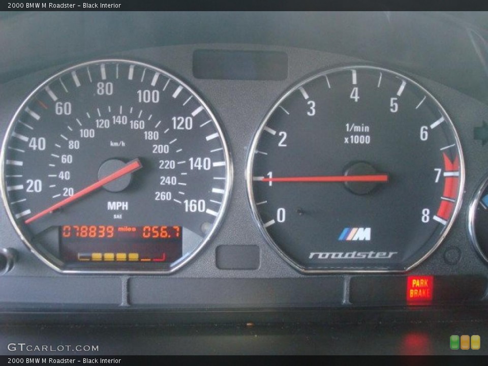 Black Interior Gauges for the 2000 BMW M Roadster #39974060