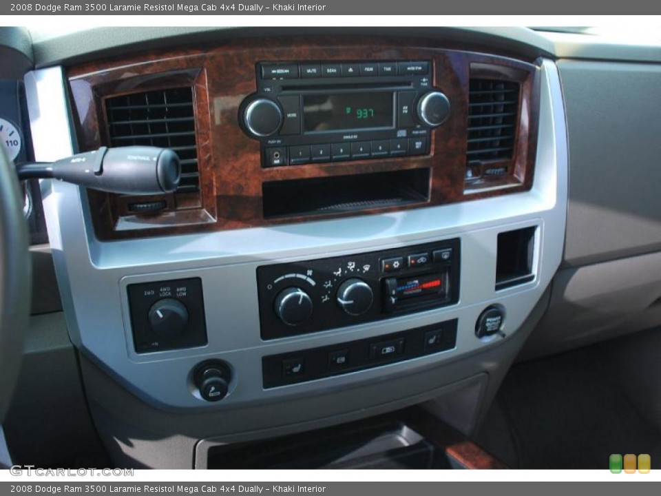 Khaki Interior Controls for the 2008 Dodge Ram 3500 Laramie Resistol Mega Cab 4x4 Dually #39974904