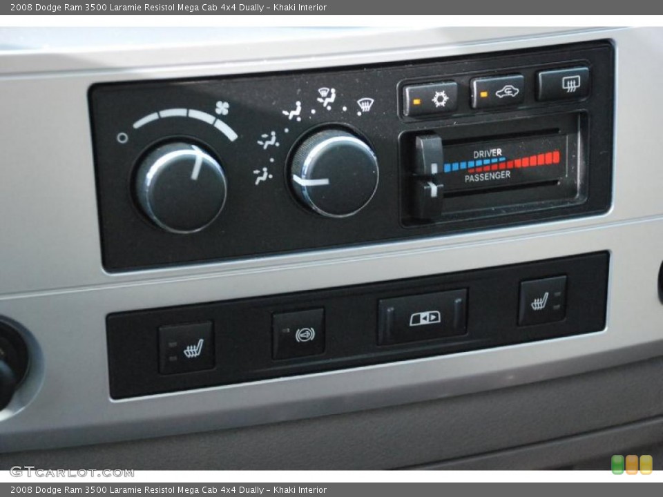Khaki Interior Controls for the 2008 Dodge Ram 3500 Laramie Resistol Mega Cab 4x4 Dually #39974964
