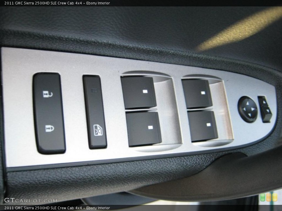 Ebony Interior Controls for the 2011 GMC Sierra 2500HD SLE Crew Cab 4x4 #39975886