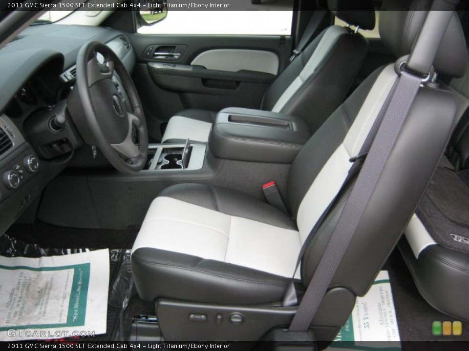 Light Titanium/Ebony Interior Photo for the 2011 GMC Sierra 1500 SLT Extended Cab 4x4 #39976764