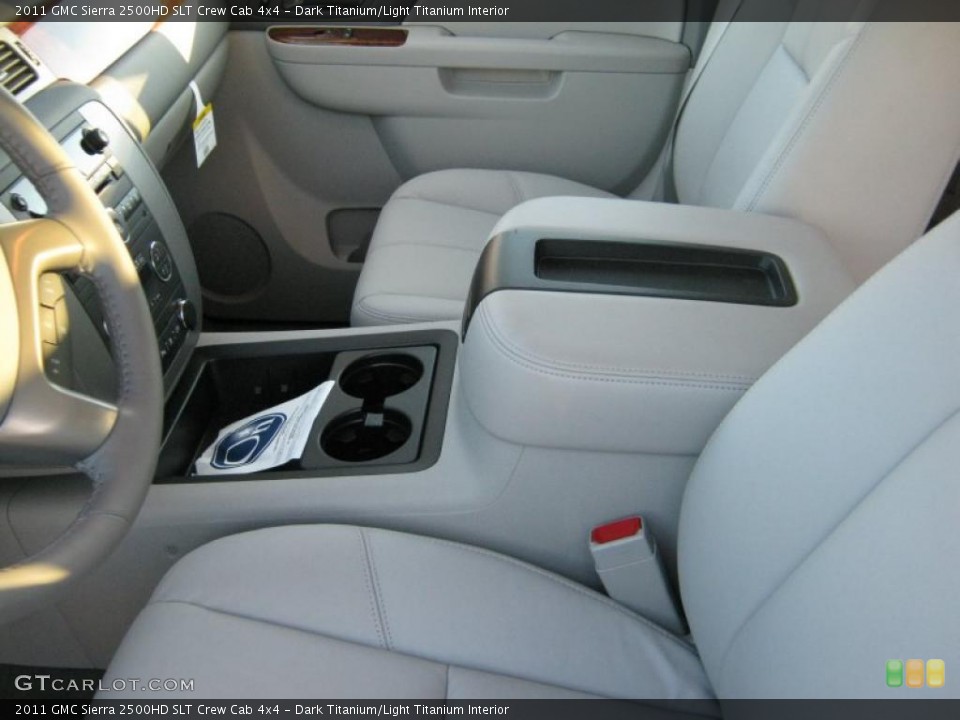 Dark Titanium/Light Titanium Interior Photo for the 2011 GMC Sierra 2500HD SLT Crew Cab 4x4 #39977696