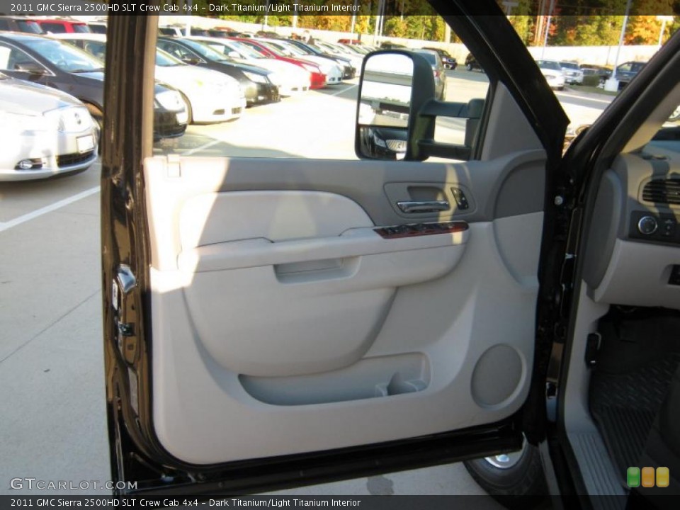 Dark Titanium/Light Titanium Interior Door Panel for the 2011 GMC Sierra 2500HD SLT Crew Cab 4x4 #39977802