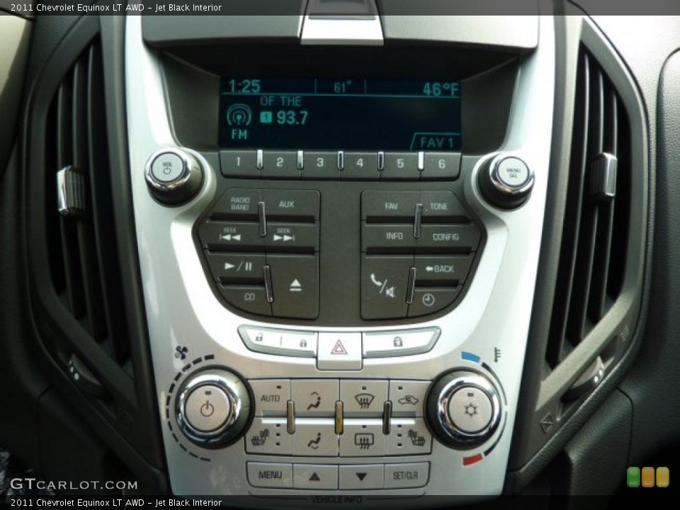 Jet Black Interior Controls for the 2011 Chevrolet Equinox LT AWD #39978028