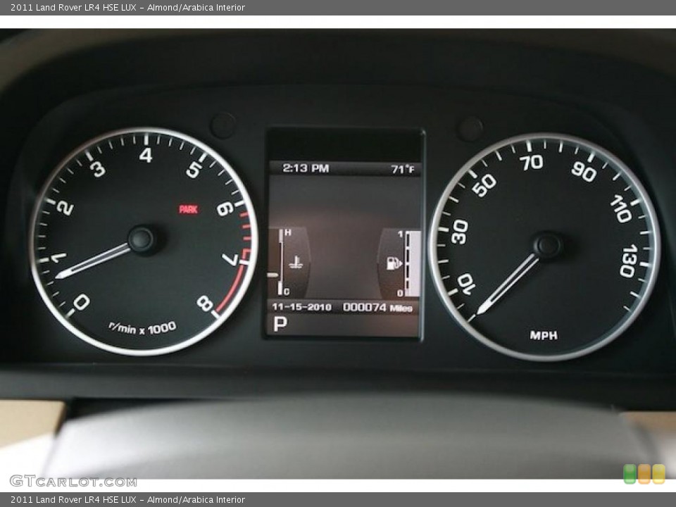 Almond/Arabica Interior Gauges for the 2011 Land Rover LR4 HSE LUX #39979236