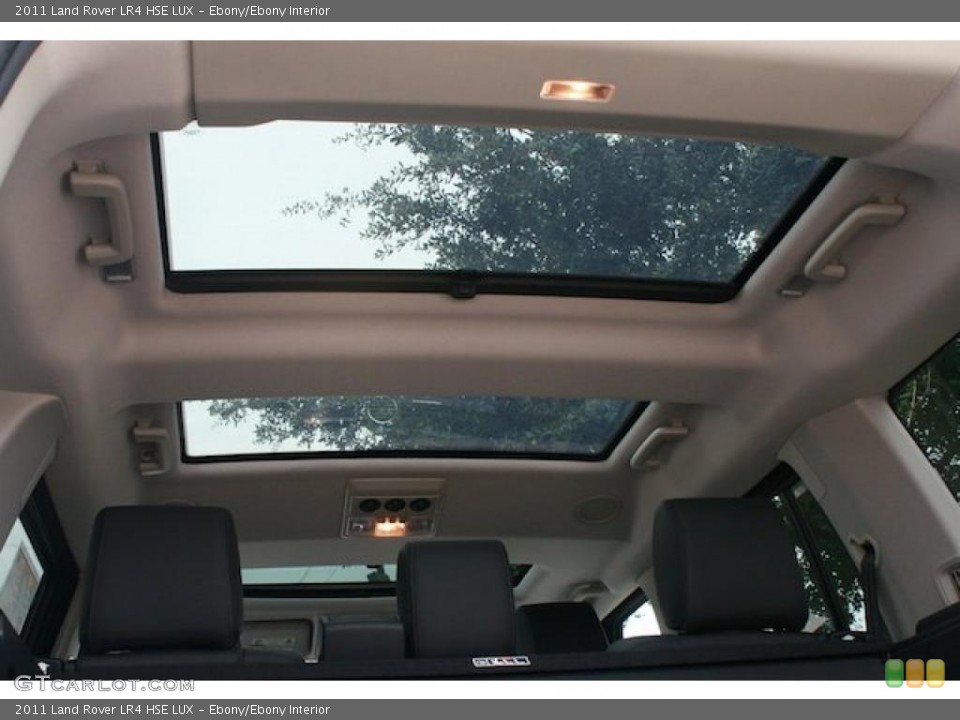 Ebony/Ebony Interior Sunroof for the 2011 Land Rover LR4 HSE LUX #39979552