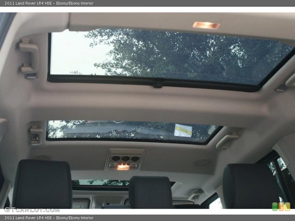 Ebony/Ebony Interior Sunroof for the 2011 Land Rover LR4 HSE #39979912