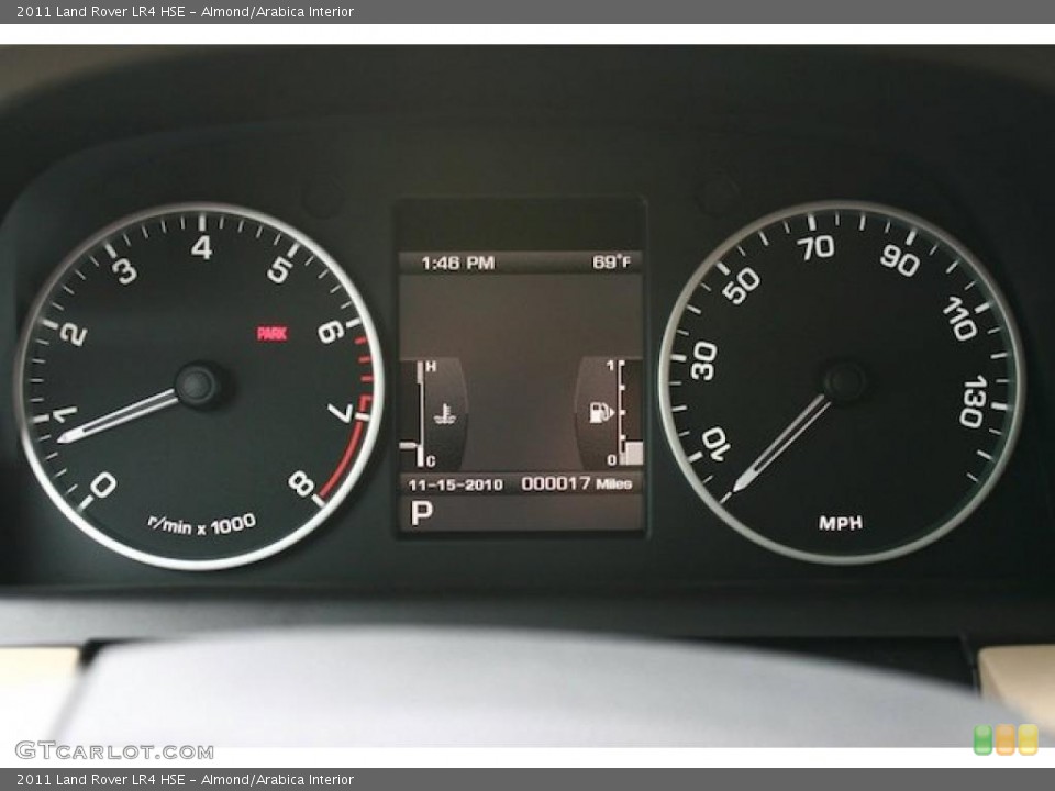 Almond/Arabica Interior Gauges for the 2011 Land Rover LR4 HSE #39980168