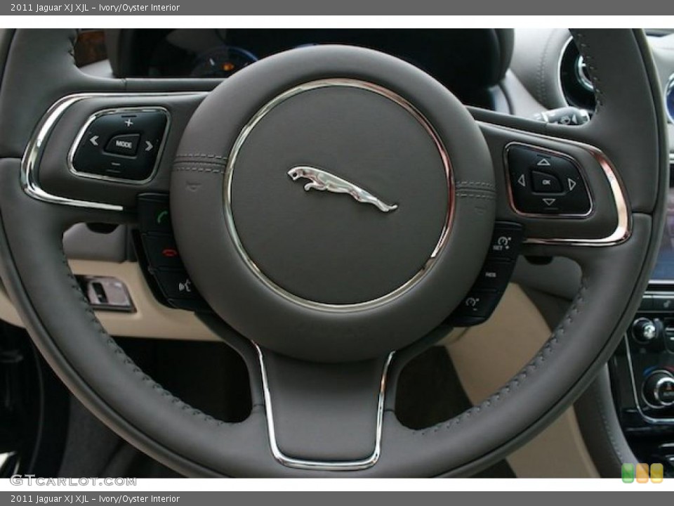 Ivory/Oyster Interior Steering Wheel for the 2011 Jaguar XJ XJL #39981184