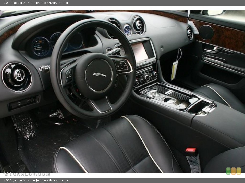 Jet Black/Ivory Interior Prime Interior for the 2011 Jaguar XJ XJL #39981496