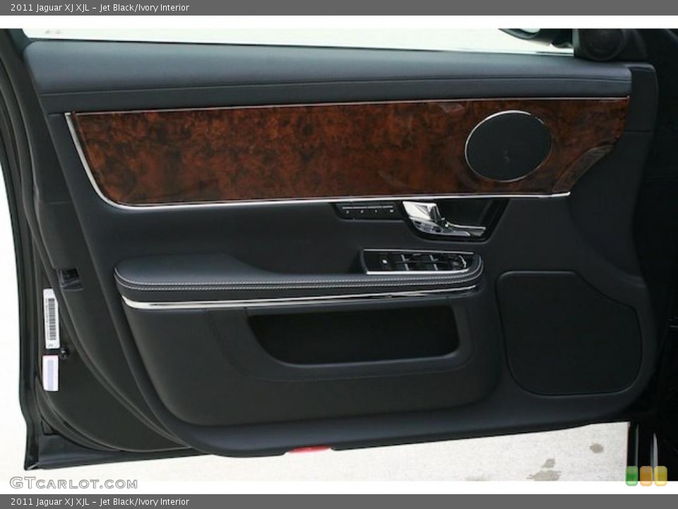 Jet Black/Ivory Interior Door Panel for the 2011 Jaguar XJ XJL #39981576