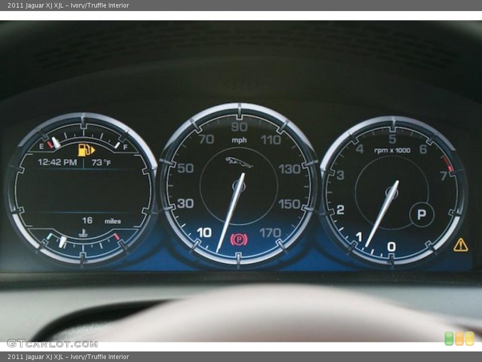 Ivory/Truffle Interior Gauges for the 2011 Jaguar XJ XJL #39981812