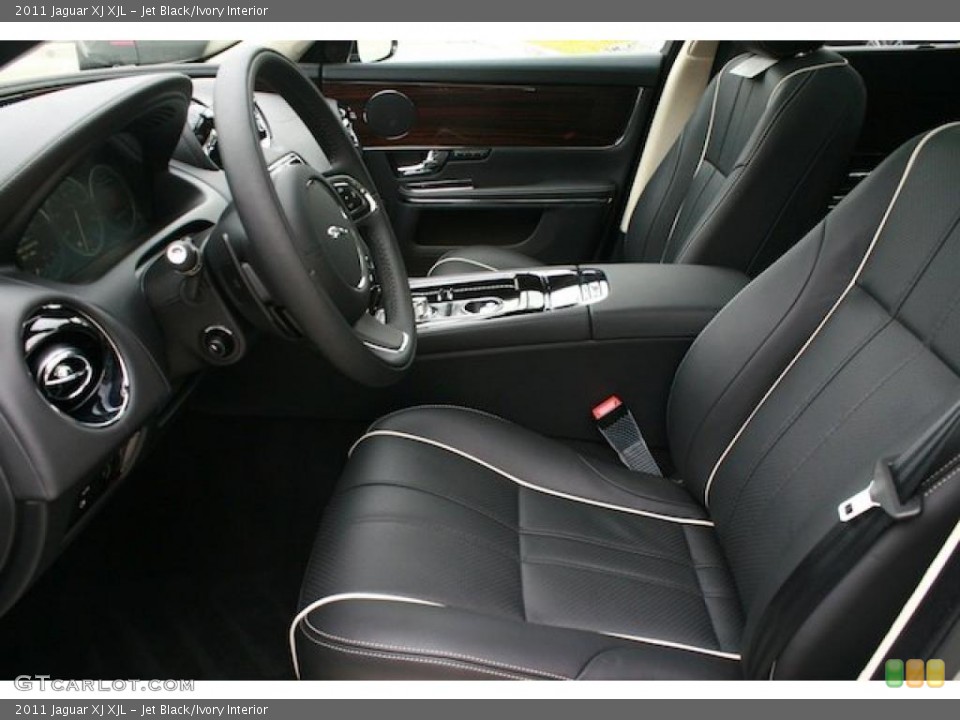 Jet Black/Ivory Interior Photo for the 2011 Jaguar XJ XJL #39981996