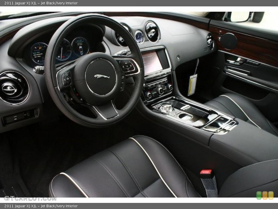 Jet Black/Ivory Interior Prime Interior for the 2011 Jaguar XJ XJL #39982148