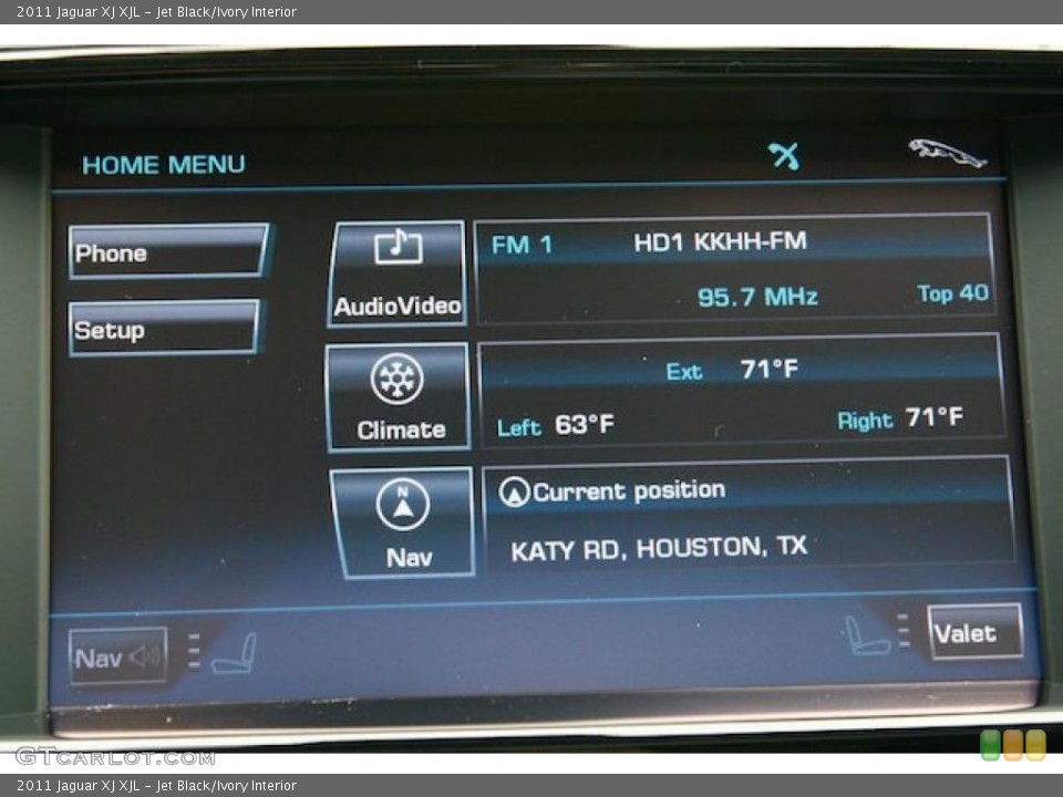 Jet Black/Ivory Interior Controls for the 2011 Jaguar XJ XJL #39982218