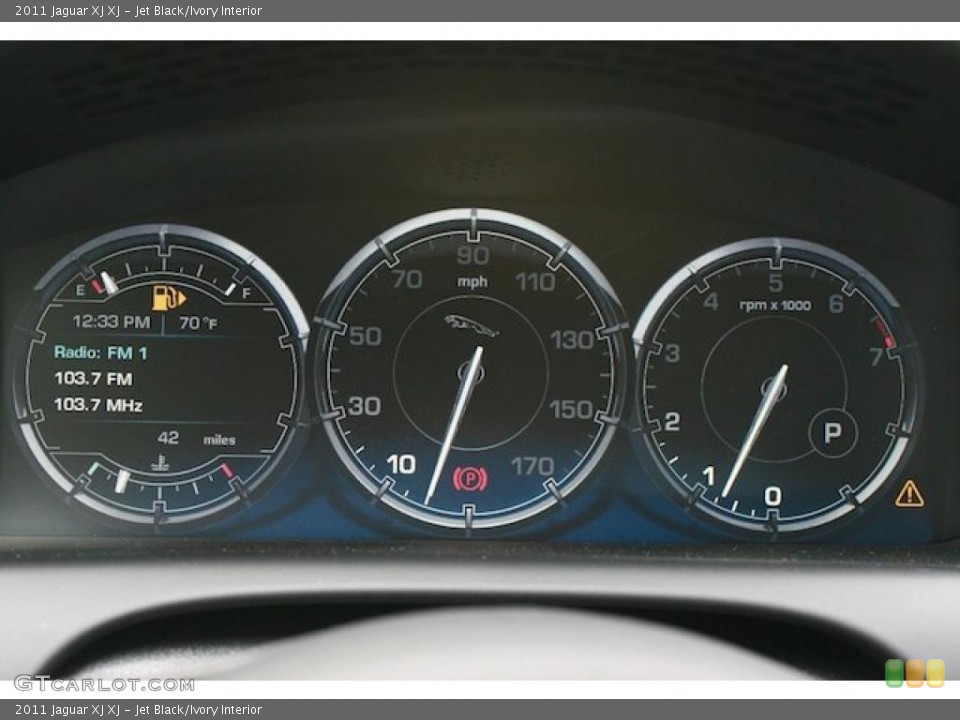 Jet Black/Ivory Interior Gauges for the 2011 Jaguar XJ XJ #39982436