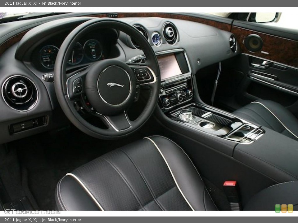 Jet Black/Ivory Interior Prime Interior for the 2011 Jaguar XJ XJ #39982448