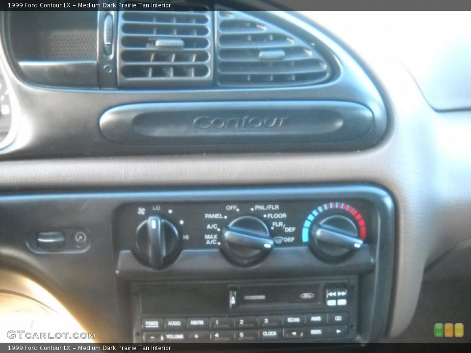 Medium Dark Prairie Tan Interior Controls for the 1999 Ford Contour LX #39982748