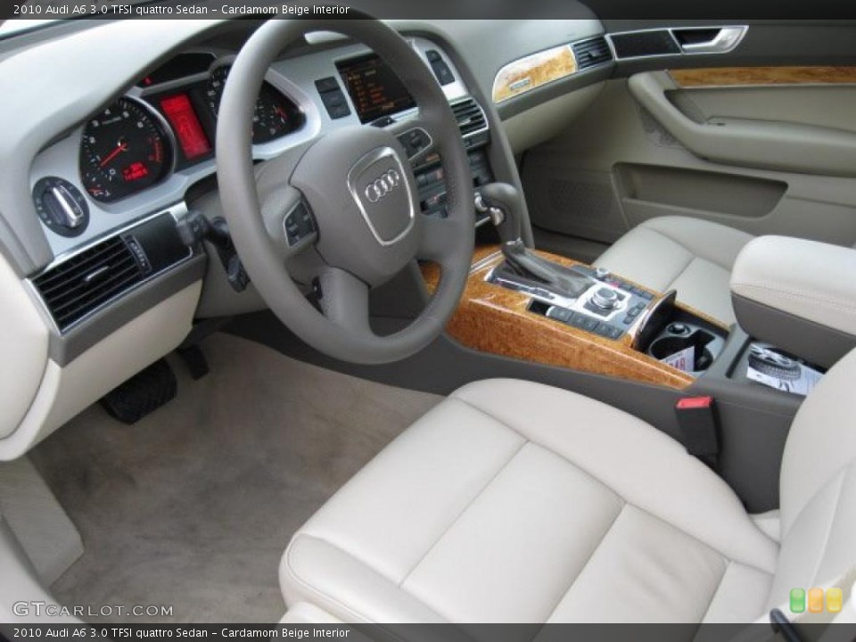 Cardamom Beige Interior Prime Interior for the 2010 Audi A6 3.0 TFSI quattro Sedan #39984716