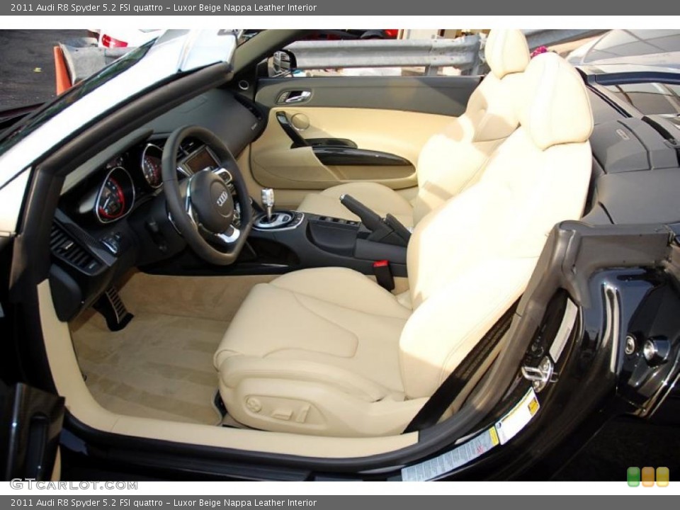 Luxor Beige Nappa Leather Interior Prime Interior for the 2011 Audi R8 Spyder 5.2 FSI quattro #39985564