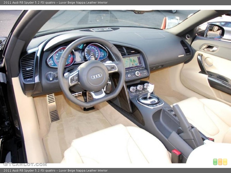 Luxor Beige Nappa Leather Interior Prime Interior for the 2011 Audi R8 Spyder 5.2 FSI quattro #39985580