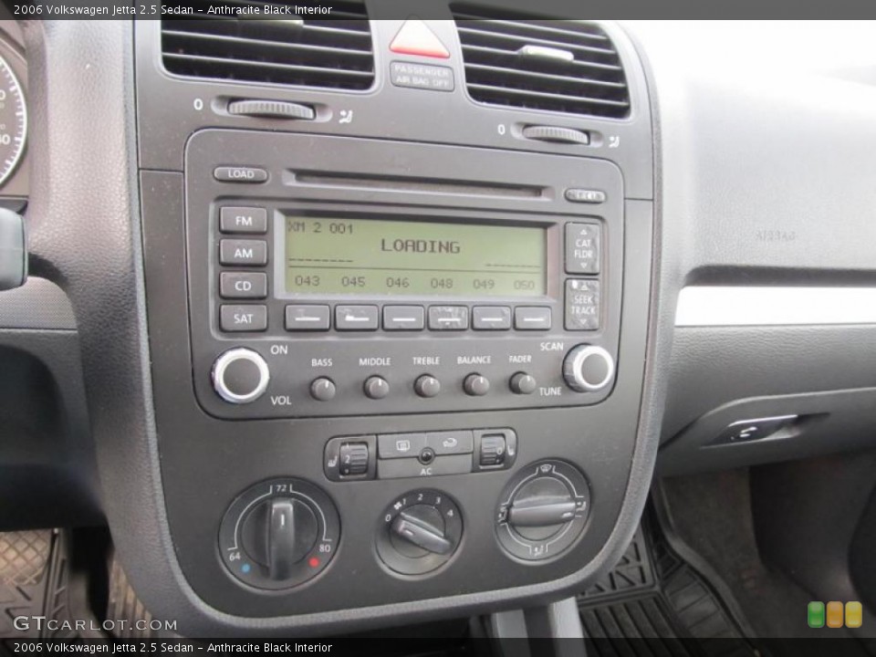 Anthracite Black Interior Controls for the 2006 Volkswagen Jetta 2.5 Sedan #39987296