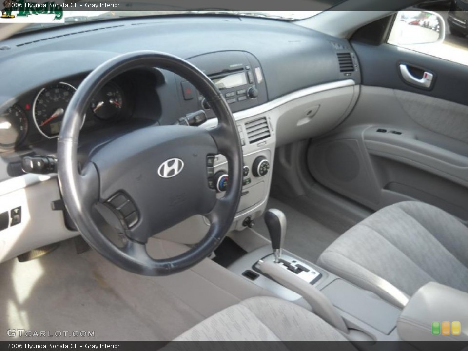 Gray Interior Prime Interior for the 2006 Hyundai Sonata GL #39987696