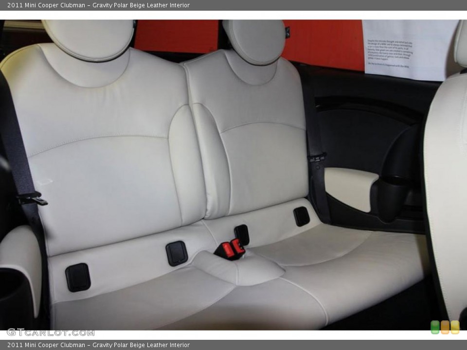 Gravity Polar Beige Leather Interior Photo for the 2011 Mini Cooper Clubman #39989246