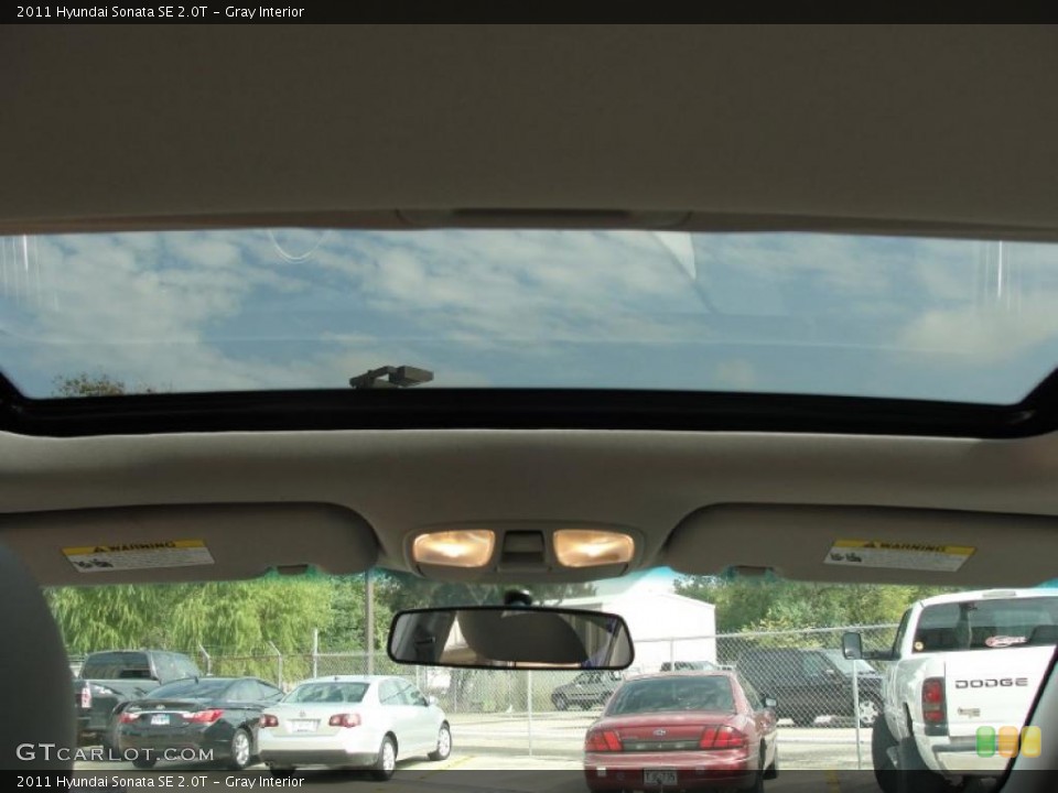 Gray Interior Sunroof for the 2011 Hyundai Sonata SE 2.0T #39990212