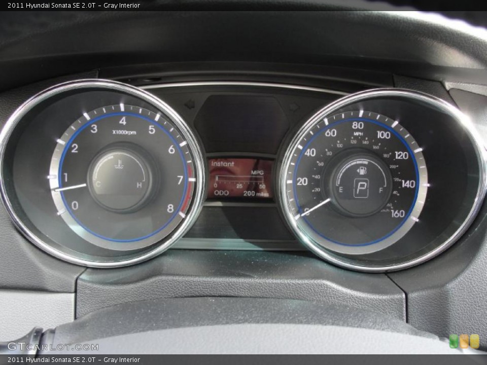 Gray Interior Gauges for the 2011 Hyundai Sonata SE 2.0T #39990360