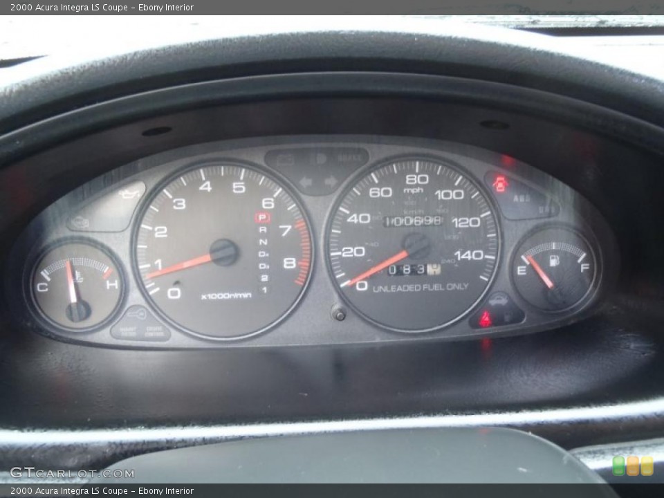 Ebony Interior Gauges for the 2000 Acura Integra LS Coupe #39990760