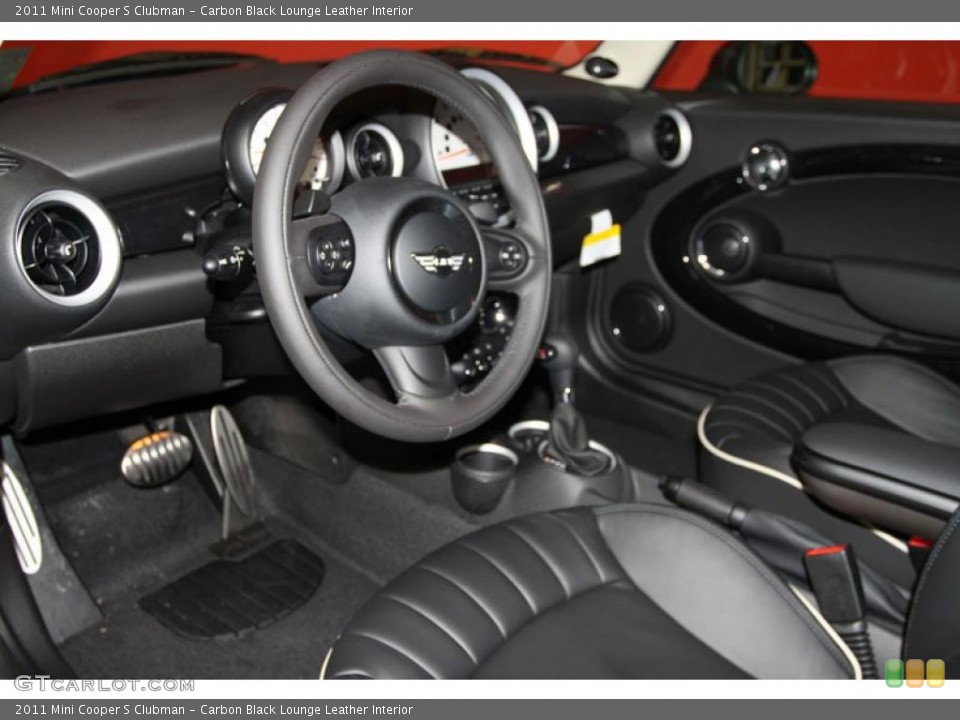 Carbon Black Lounge Leather Interior Prime Interior for the 2011 Mini Cooper S Clubman #39991460