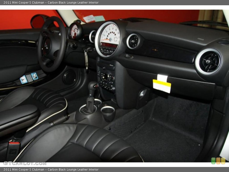 Carbon Black Lounge Leather Interior Dashboard for the 2011 Mini Cooper S Clubman #39991524