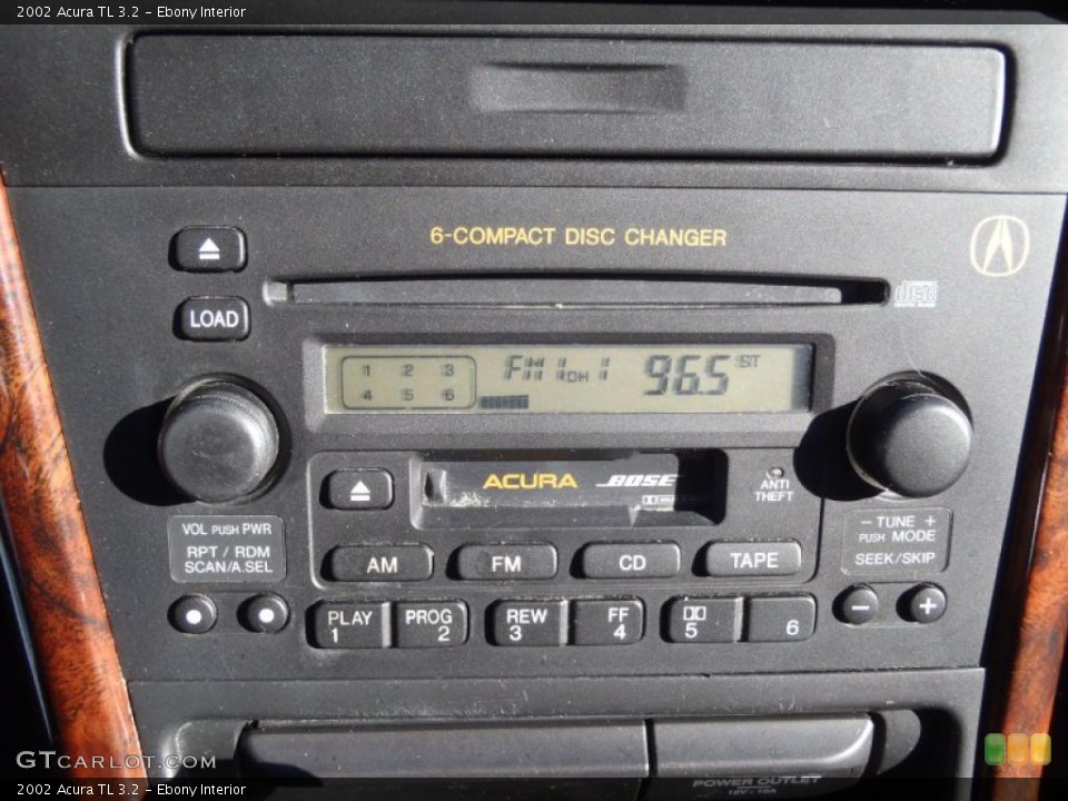 Ebony Interior Controls for the 2002 Acura TL 3.2 #39991860