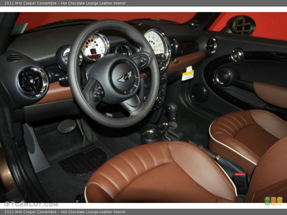 Hot Chocolate Lounge Leather Interior Prime Interior for the 2011 Mini Cooper Convertible #39992112