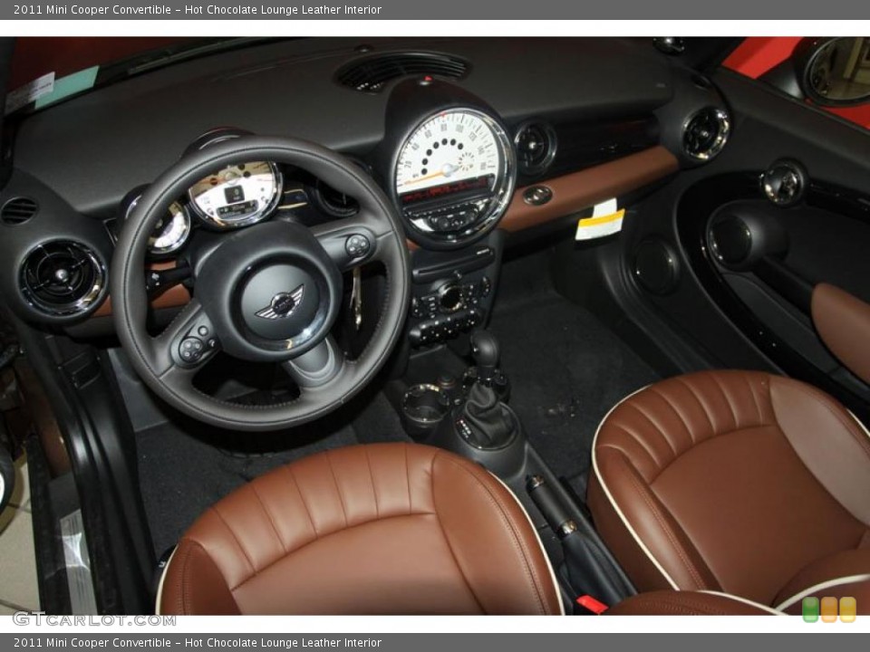 Hot Chocolate Lounge Leather Interior Prime Interior for the 2011 Mini Cooper Convertible #39992244