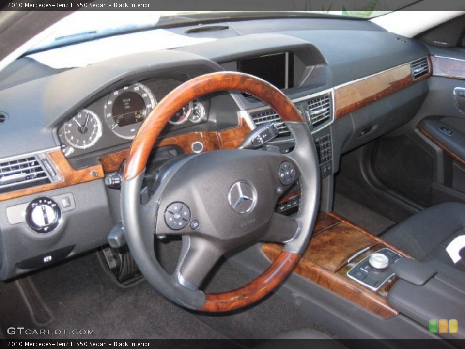 Black Interior Photo for the 2010 Mercedes-Benz E 550 Sedan #39992372