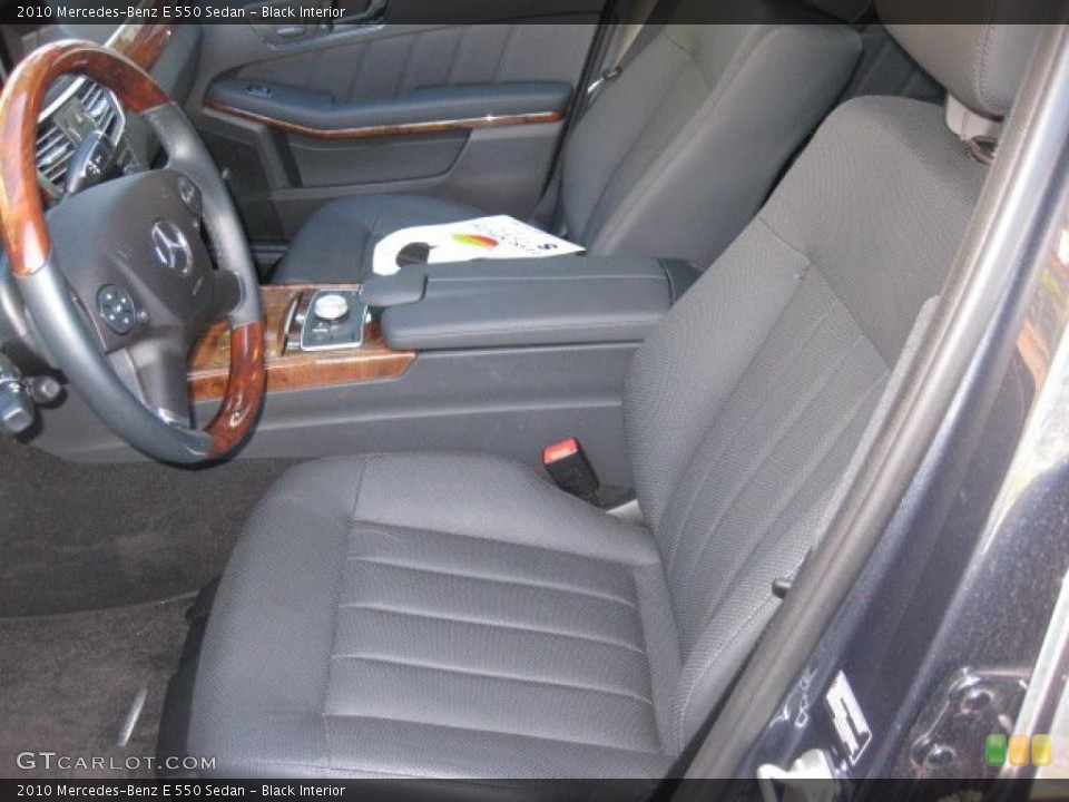 Black Interior Photo for the 2010 Mercedes-Benz E 550 Sedan #39992392