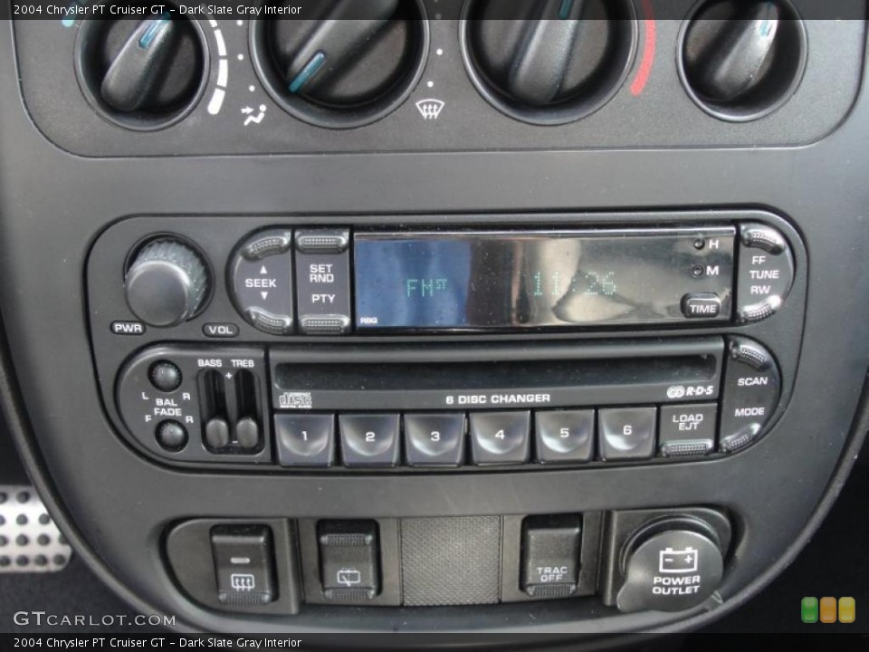 Dark Slate Gray Interior Controls for the 2004 Chrysler PT Cruiser GT #39992532