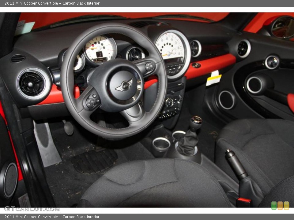 Carbon Black Interior Prime Interior for the 2011 Mini Cooper Convertible #39992556
