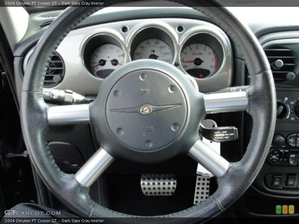 Dark Slate Gray Interior Steering Wheel for the 2004 Chrysler PT Cruiser GT #39992580