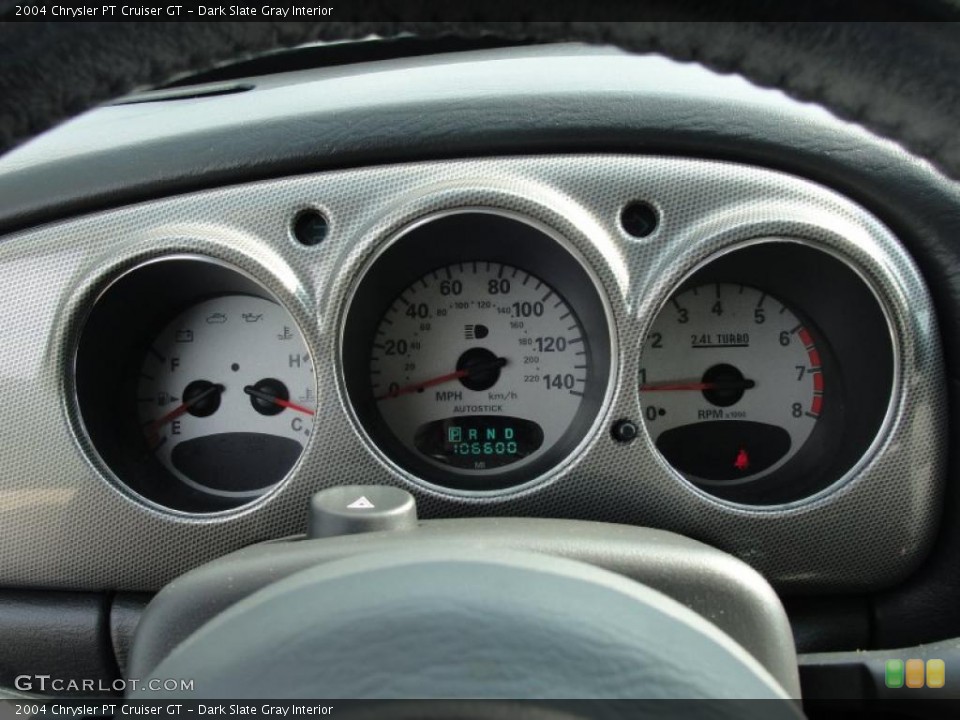 Dark Slate Gray Interior Gauges for the 2004 Chrysler PT Cruiser GT #39992596