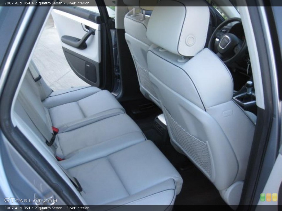 Silver Interior Photo for the 2007 Audi RS4 4.2 quattro Sedan #39993664