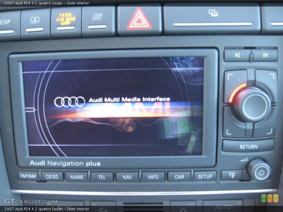 Silver Interior Navigation for the 2007 Audi RS4 4.2 quattro Sedan #39993700