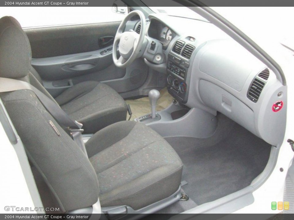 Gray Interior Photo for the 2004 Hyundai Accent GT Coupe #39994896