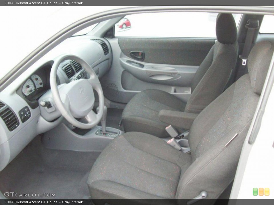 Gray Interior Photo for the 2004 Hyundai Accent GT Coupe #39995136